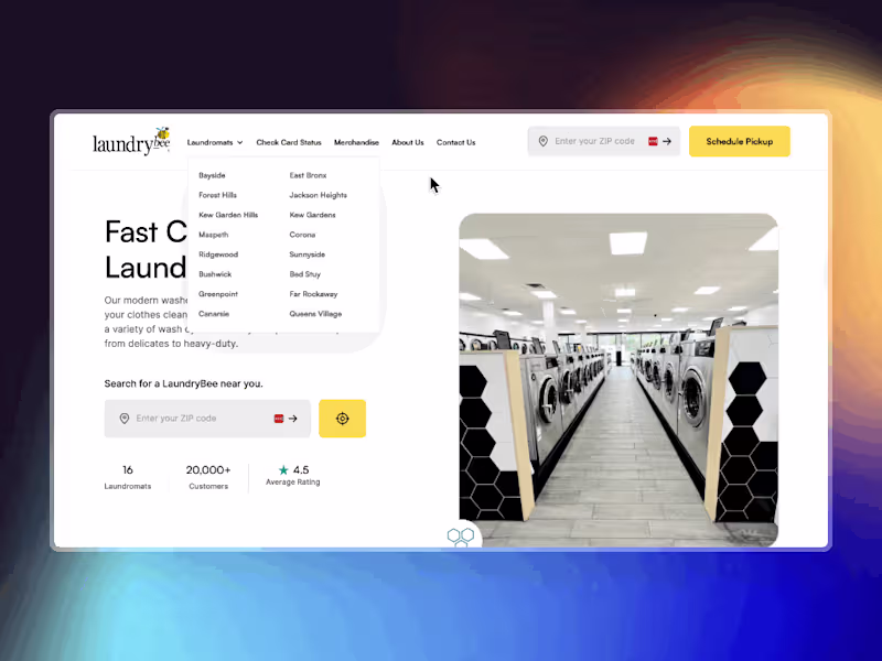 Cover image for LaundryBee Website Redesign & Webflow Development