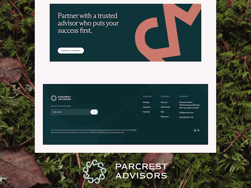 Cover image for Parcrest Website Design Project