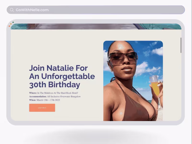 Cover image for Go With Nelle | Website • Branding • Strategy