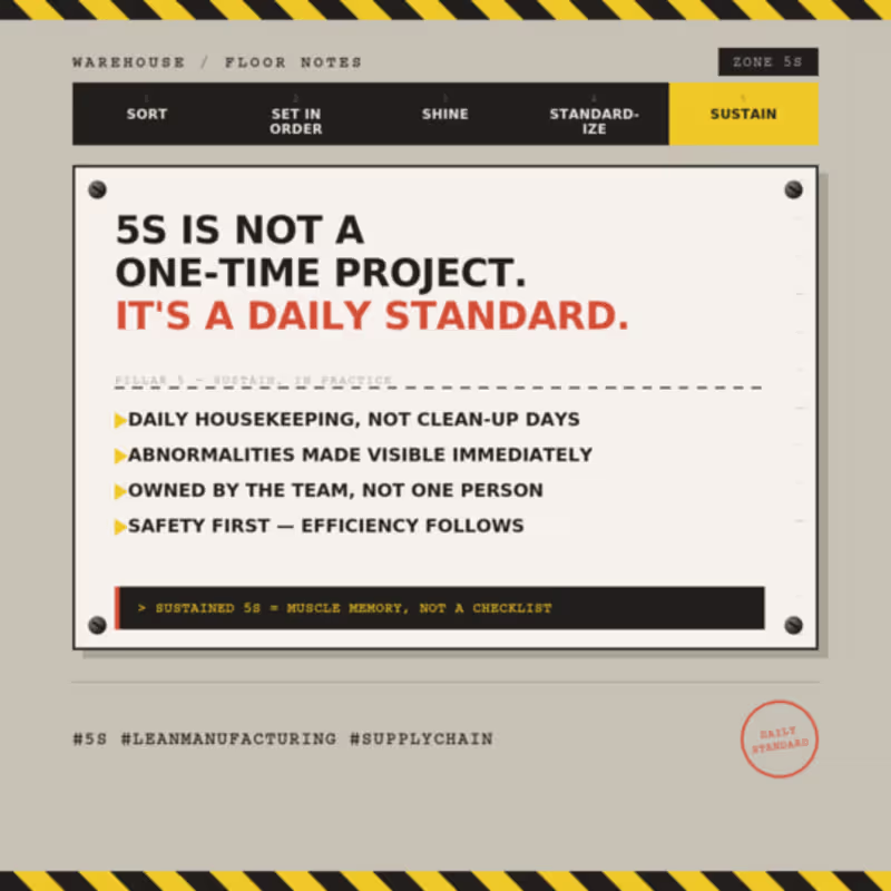 Cover image for 5S is not a one-time