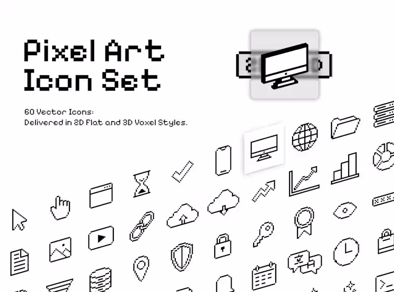 Cover image for Unique 8-Bit Vector Icons Case Study