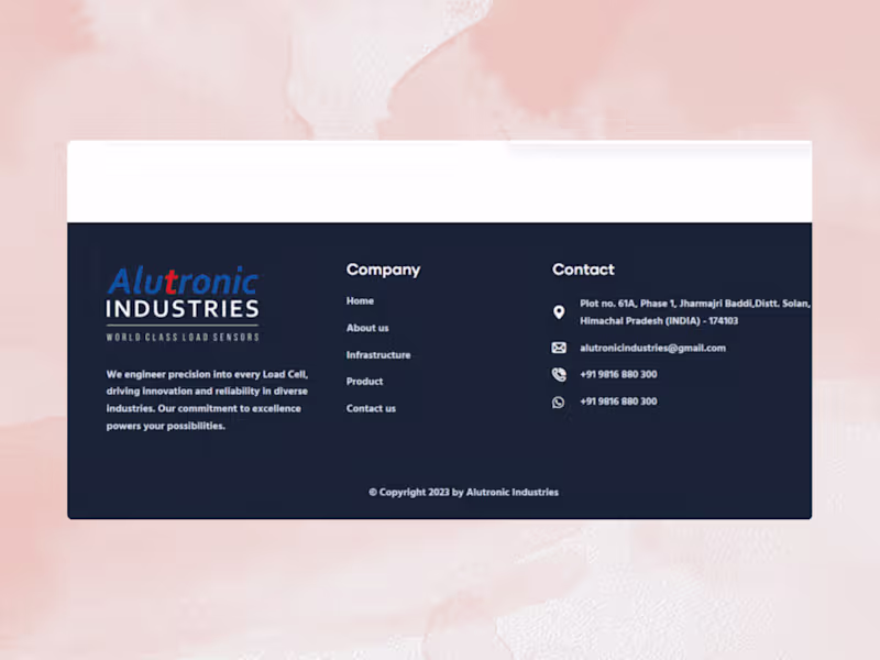 Cover image for WordPress Custom Site for Load Cell Technology
