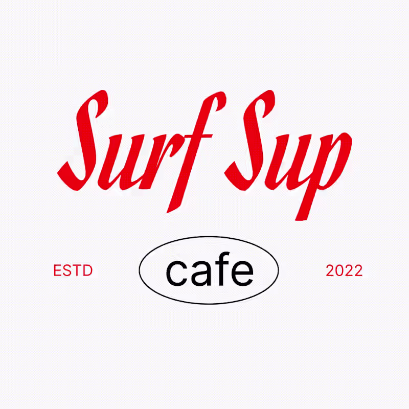 Cover image for Surf Sup Branding & Menu Design☕️