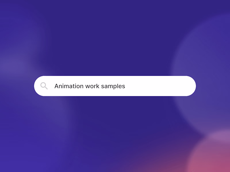 Cover image for Animation / Motion Work Samples