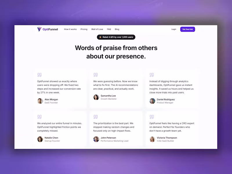 Cover image for OptiFunnel — AI-Powered Funnel Optimization Platform