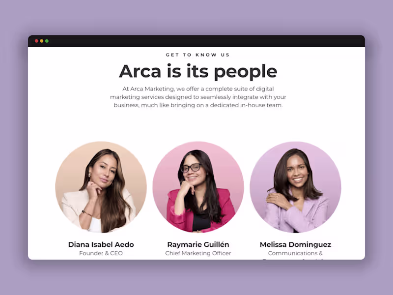 Cover image for Arca Marketing Website Redesign