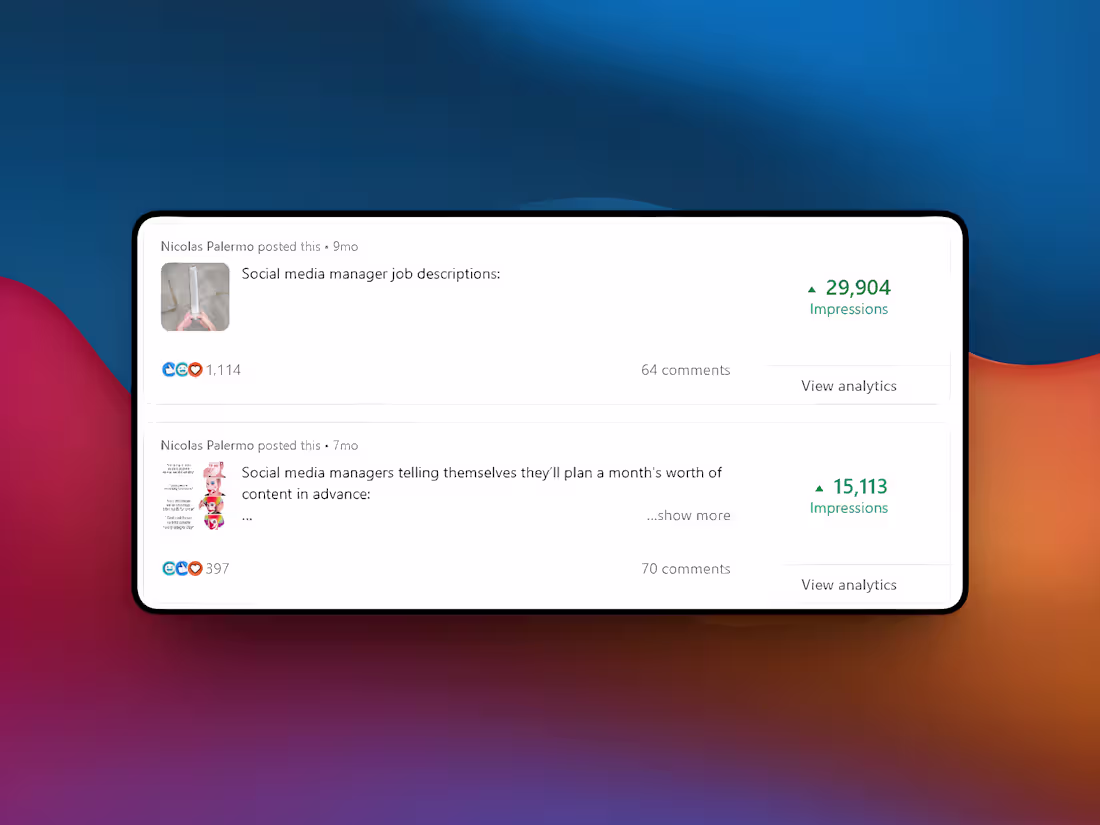 Cover image for Here's how to go viral on LinkedIn by one-liners (or any typ...