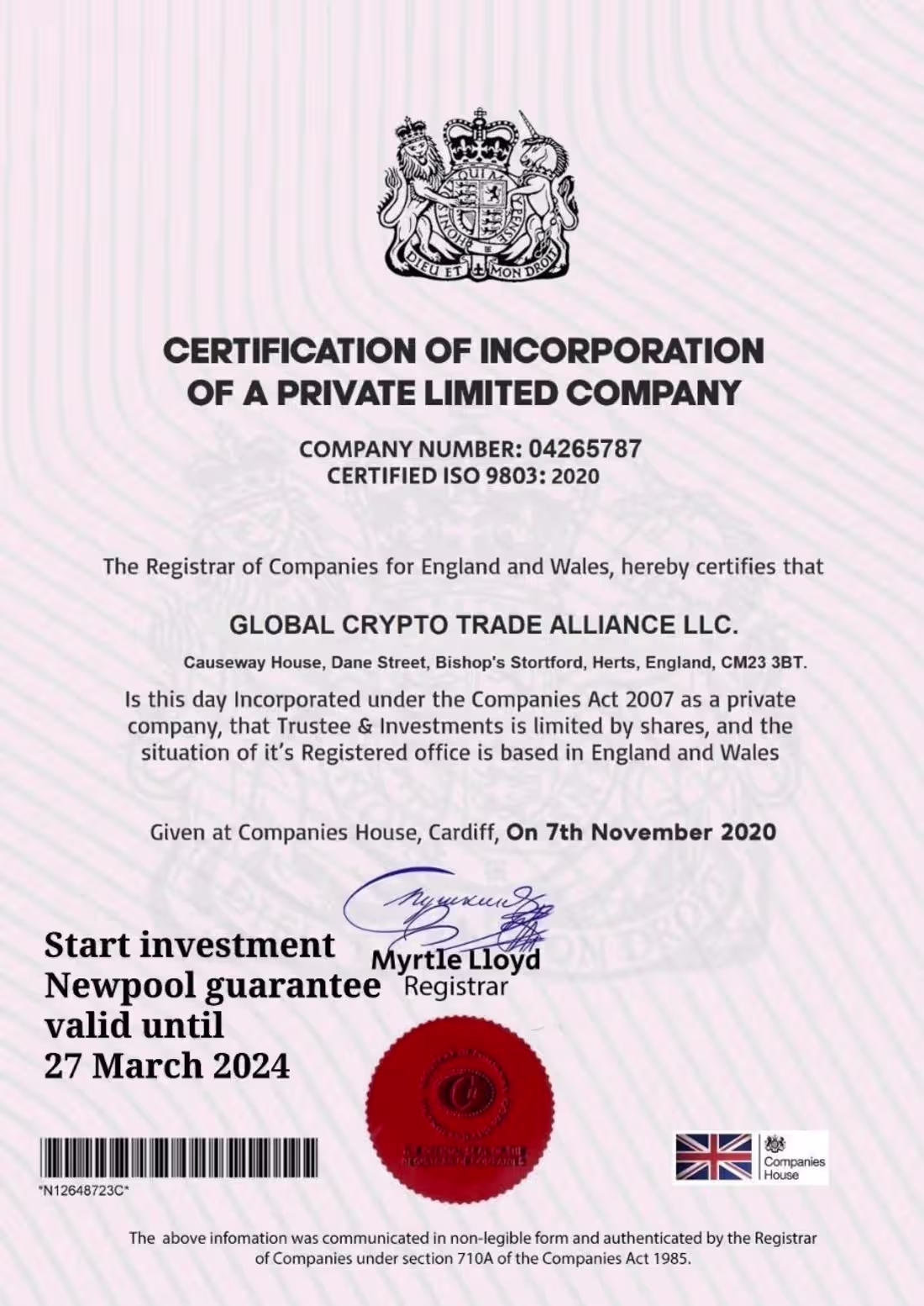 Cover image for UK Limited Company Incorporation &