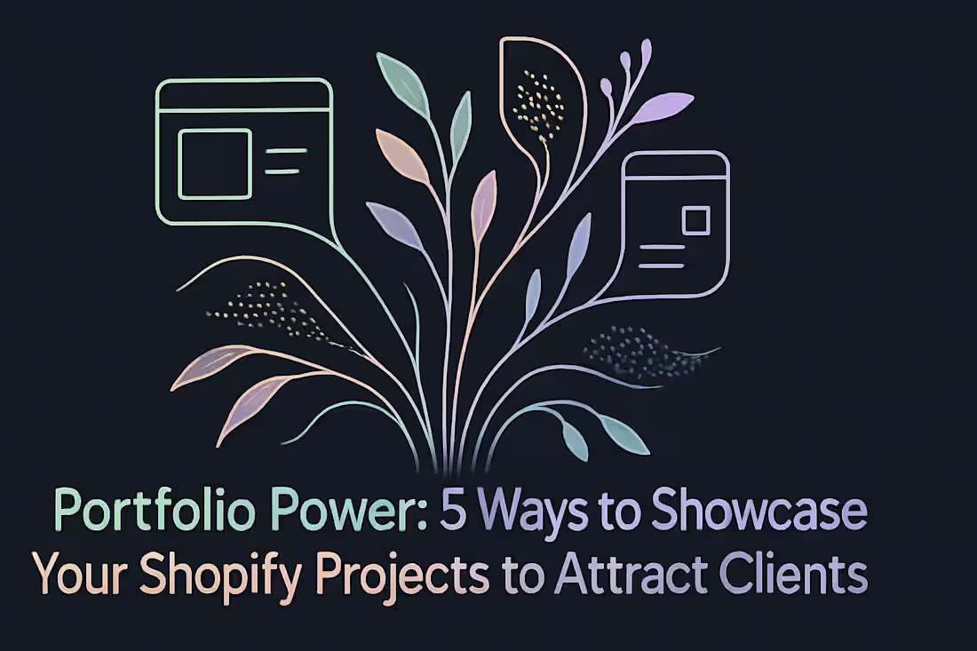 Cover image for Portfolio Power: 5 Ways to Showcase Your Shopify Projects to Attract Clients