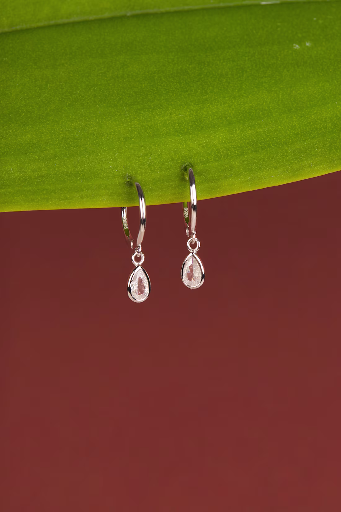 Cover image for Product photography. Silver teardrop crystal