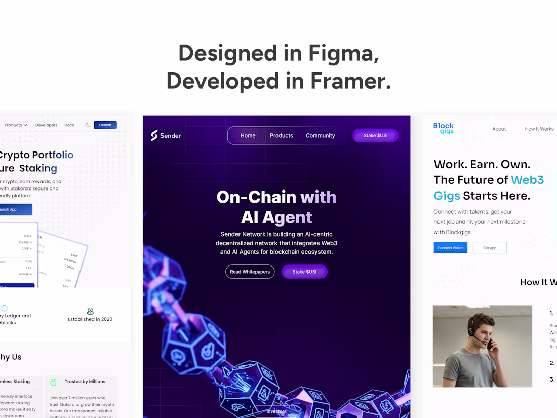 Cover image for Landing Page Design & Development Using Framer