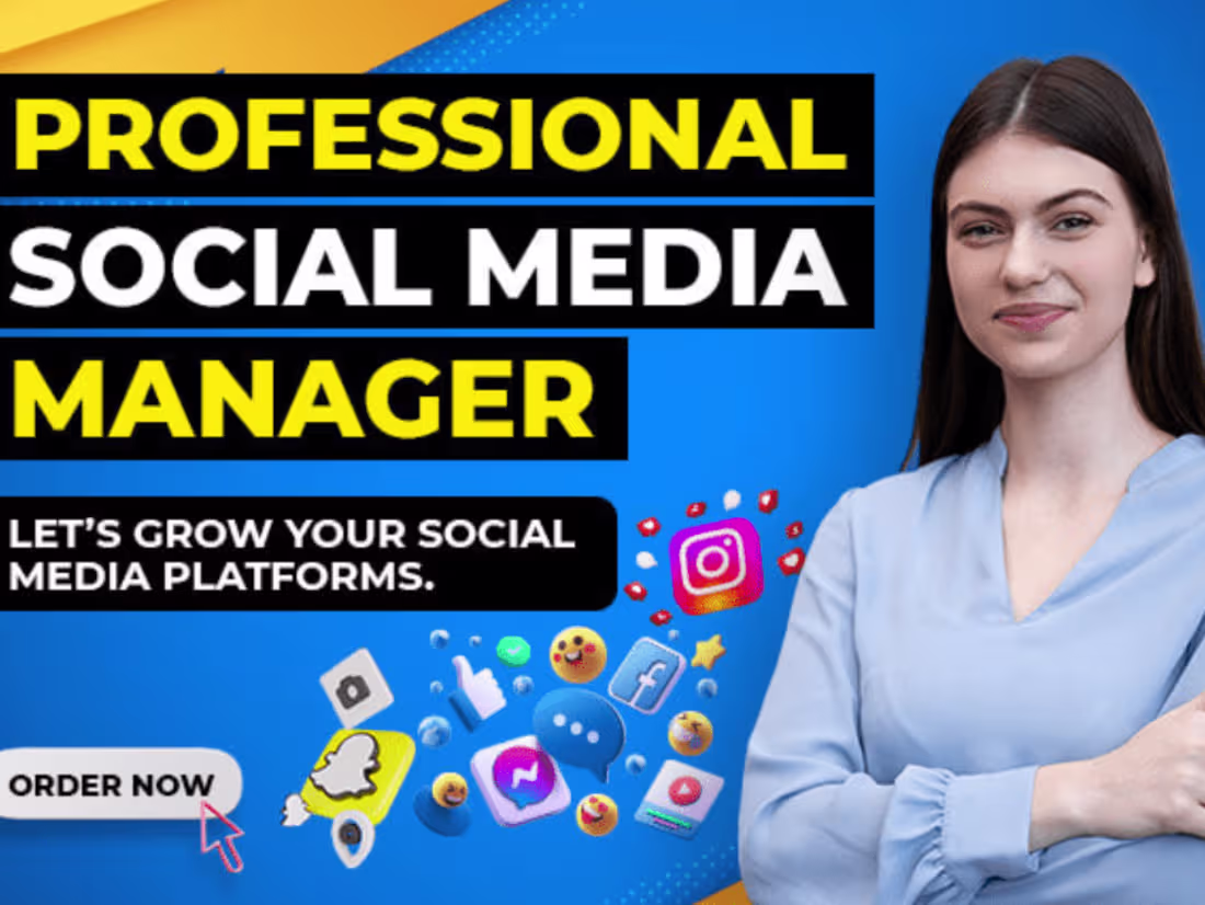 Cover image for Social Media Manager | Facebook | Instagram | TikTok | LinkedIn