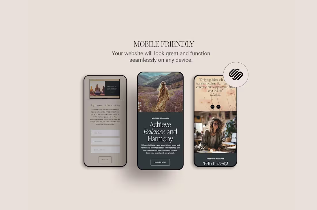 Cover image for A modern Squarespace website template