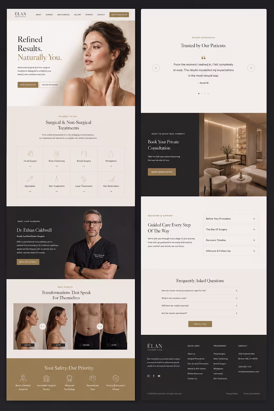 Cover image for Aesthetic clinic websites usually try