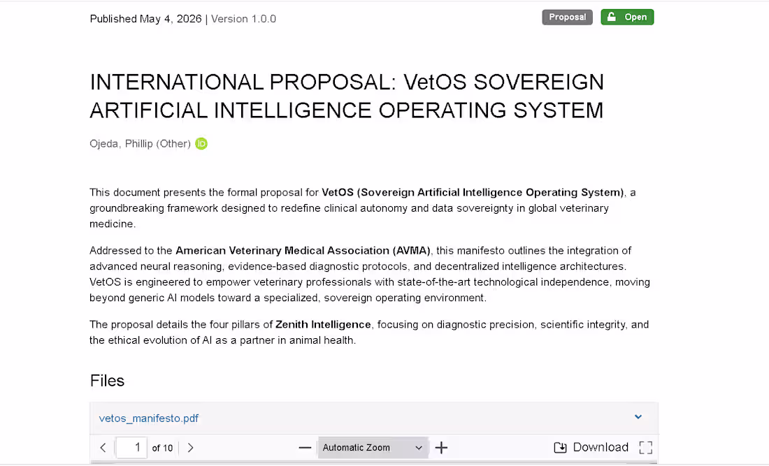 Cover image for VetOS: Sovereign AI Operating System Architected