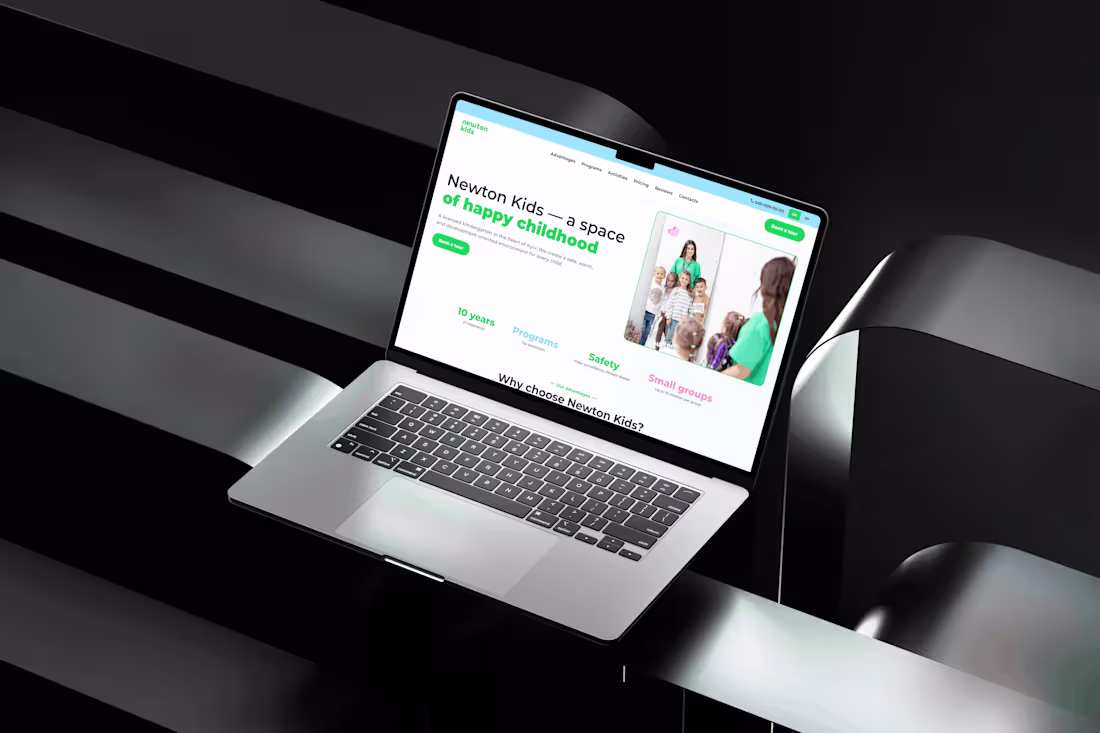 Cover image for Landing Page for a Private Kindergarten