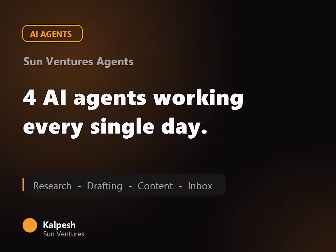 Cover image for 4 AI Agents Running Daily: