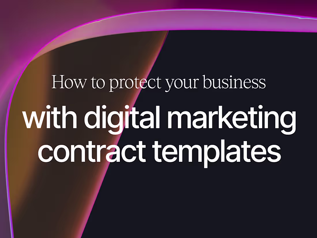 Cover image for How to Protect Your Business with Digital Marketing Contracts