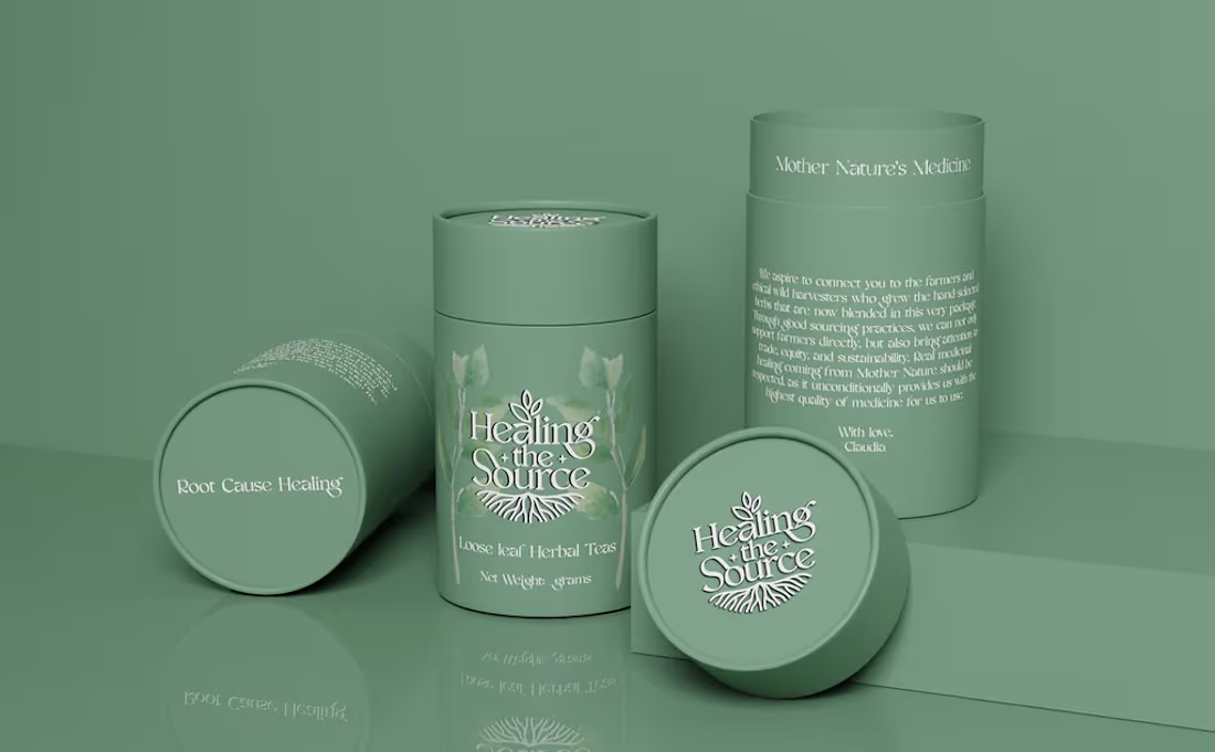 Cover image for Herbal Tea Label & Canister Packaging Design