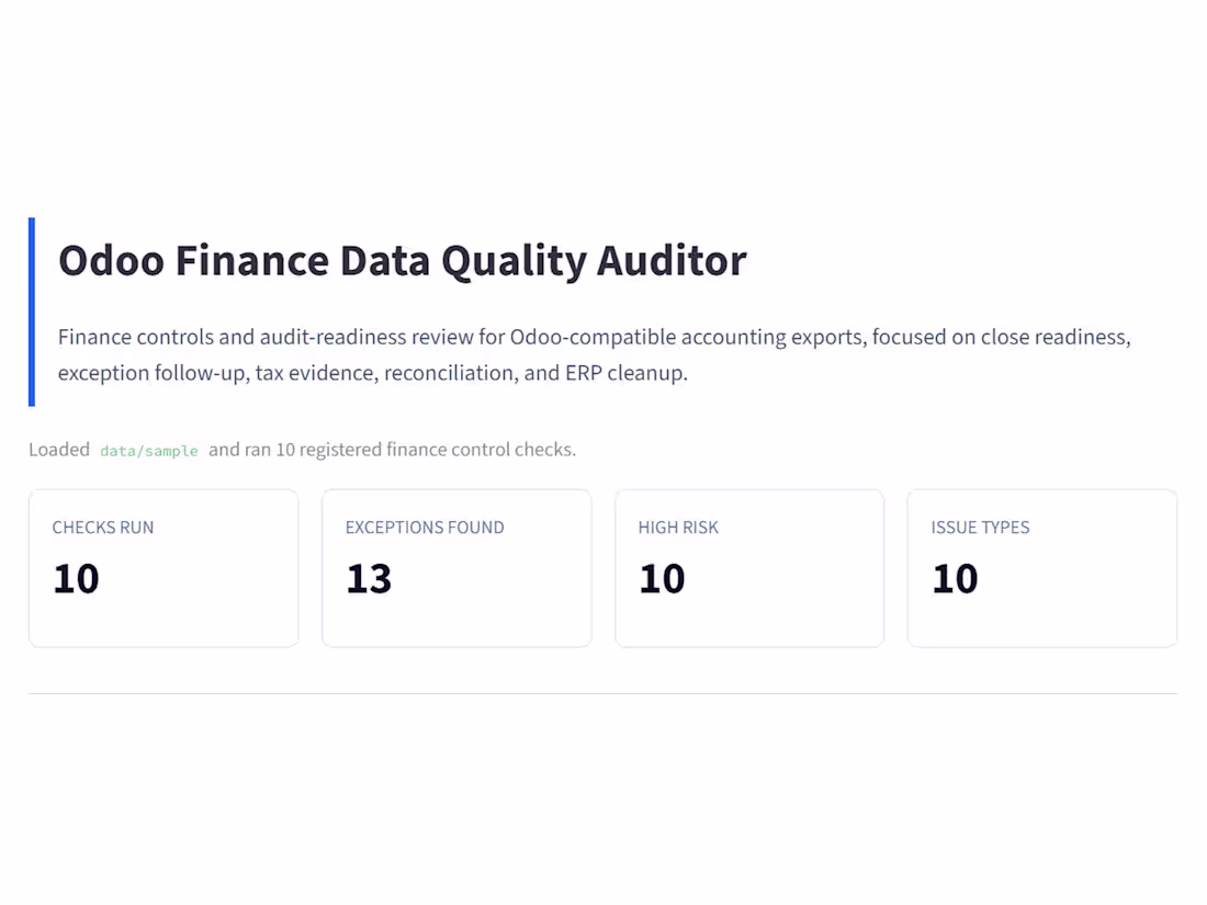 Cover image for A finance data quality tool
