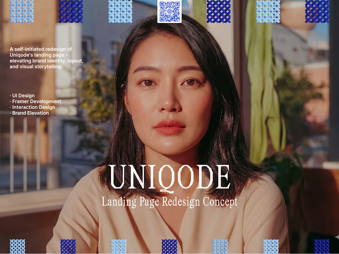 Cover image for Uniqode - SaaS Landing Page Redesign Concept