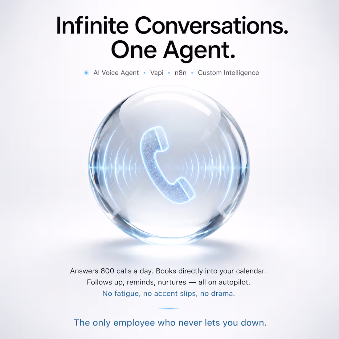 Cover image for One agent.
Every call.
Zero noise.
This is
