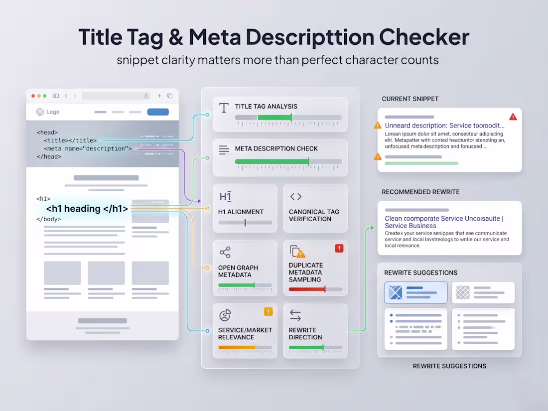 Cover image for Title & Meta Checker Tool Build