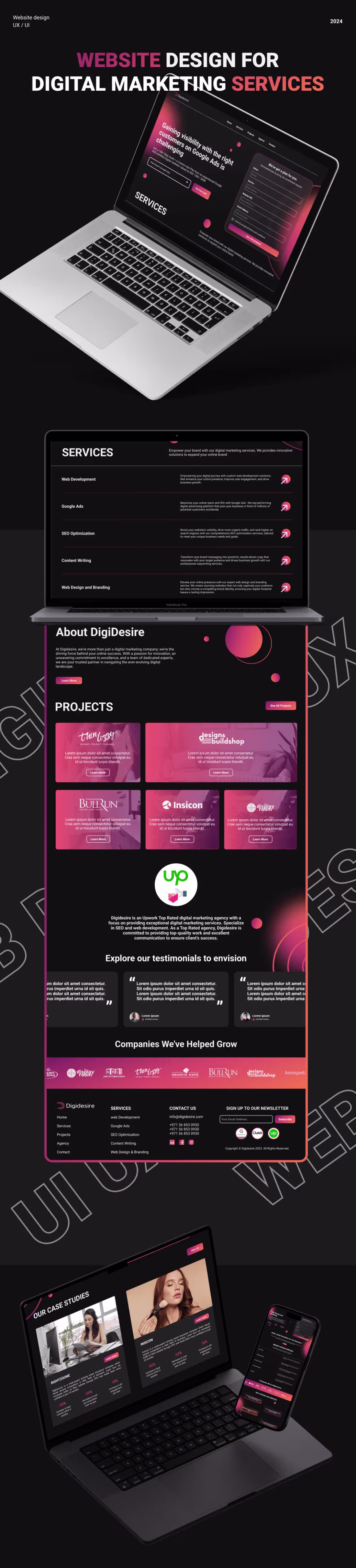 Cover image for DIGITAL MAEKETING WEBSITE DESIGN