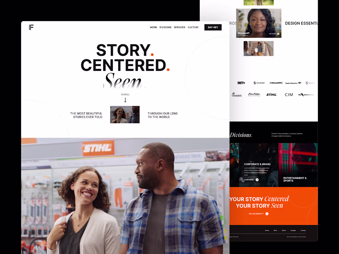 Cover image for Chosen Few Media | Redesign and Framer Development
