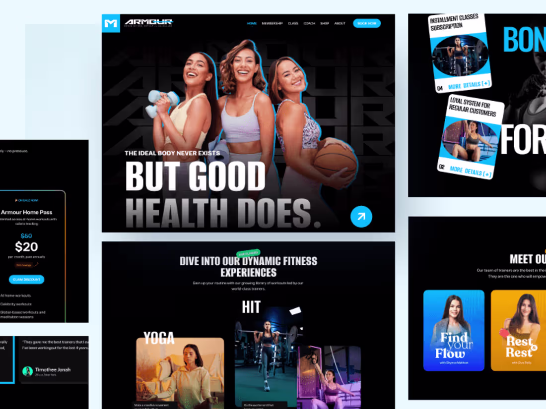 Cover image for Fitness Landing Page