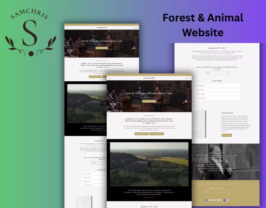 Cover image for Forest & Animal Shopify Landing