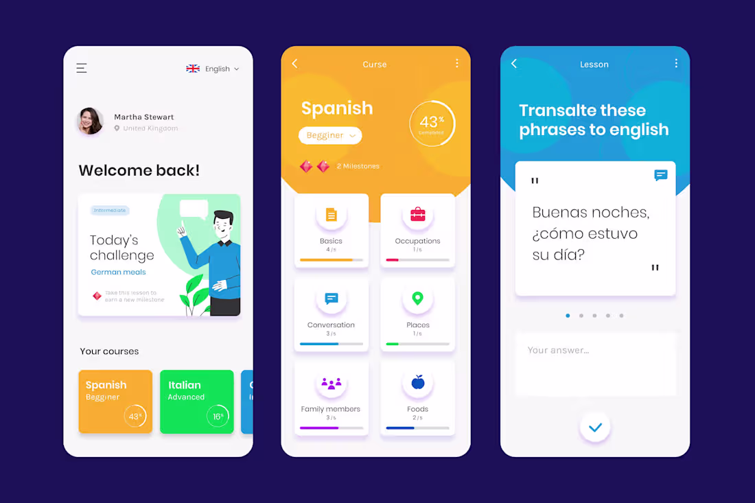 Cover image for A vibrant language learning app