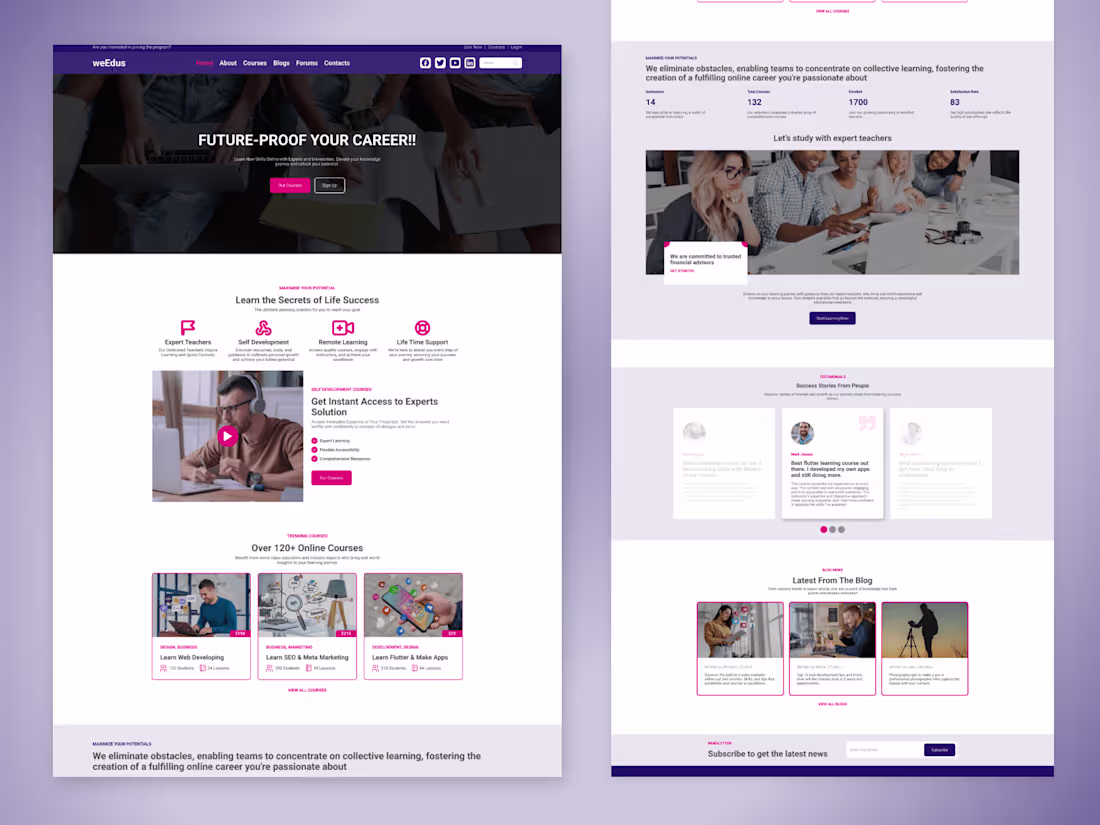 Cover image for Education Website Homepage