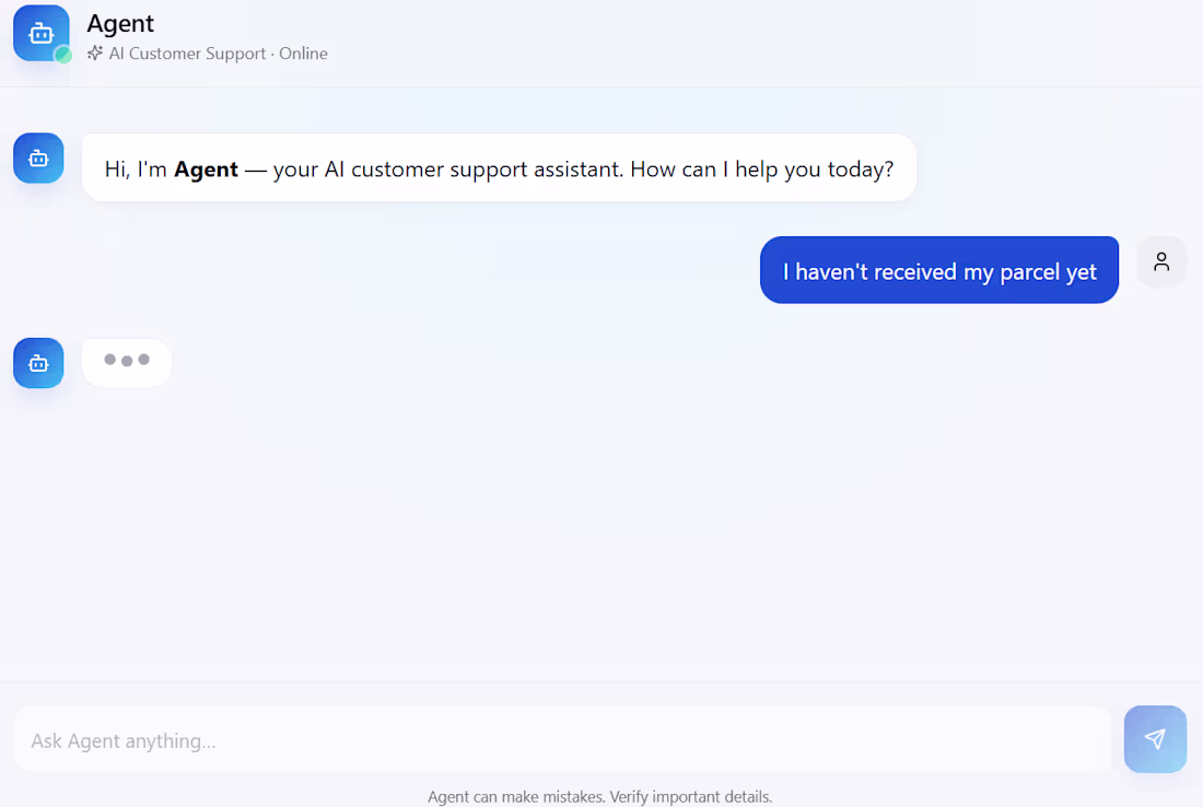 Cover image for An AI agent for businesses