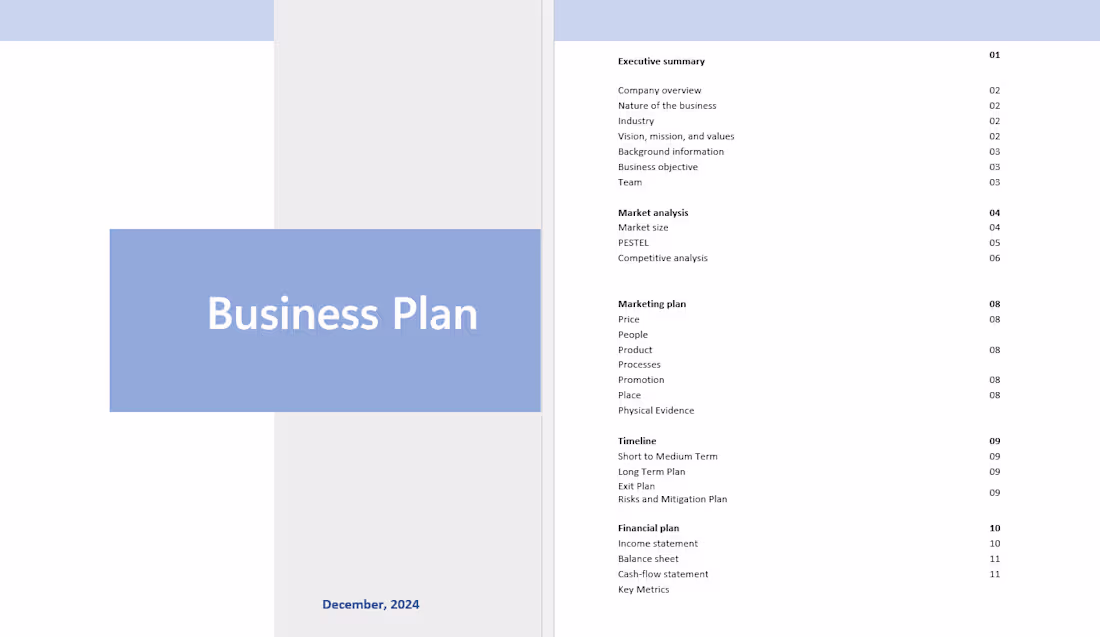 Cover image for Business Plan for Tech Sourcing Platform