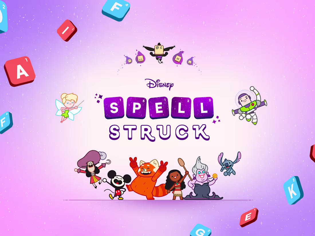 Cover image for Disney SpellStruck: A crossword-style game with a magical twist!