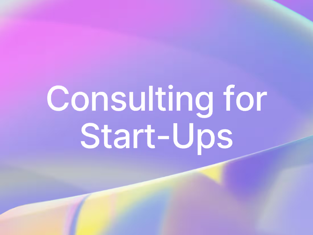 Cover image for Consulting for Start-Ups