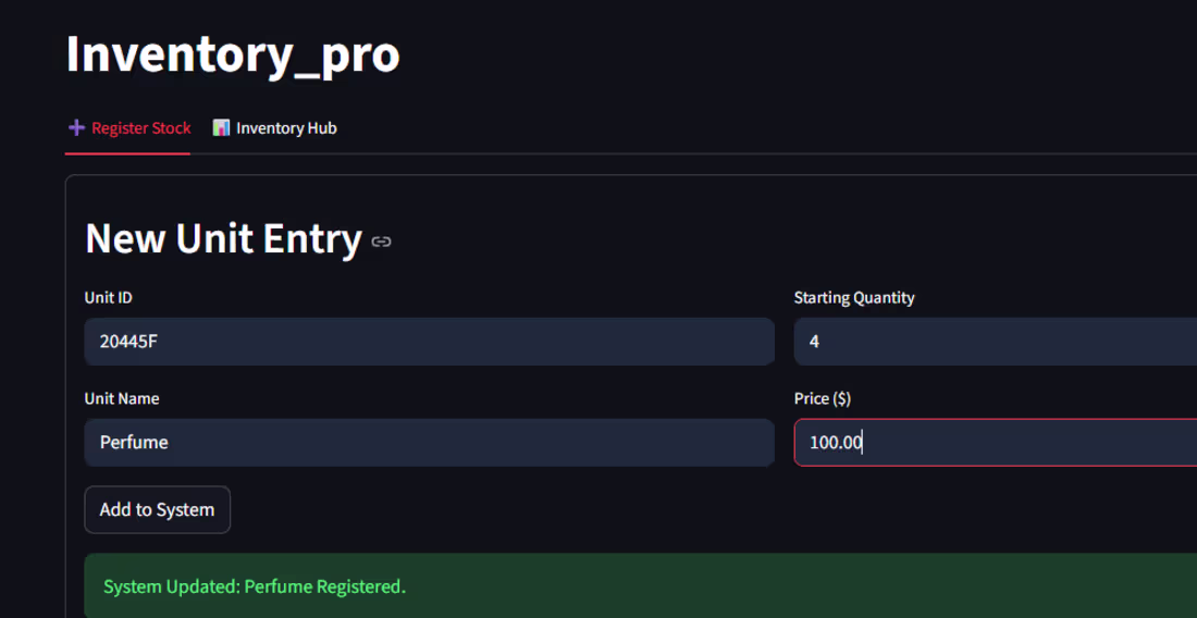 Cover image for Inventory_Pro is a high-performance inventory