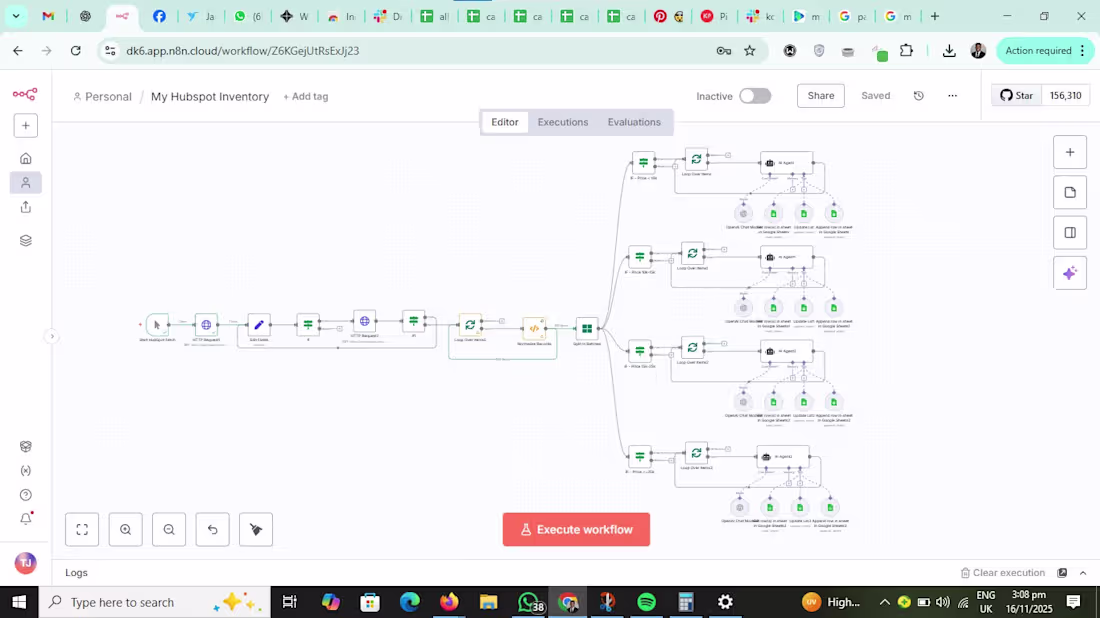 Cover image for Check out this workflow I built. It manages your inventory l...