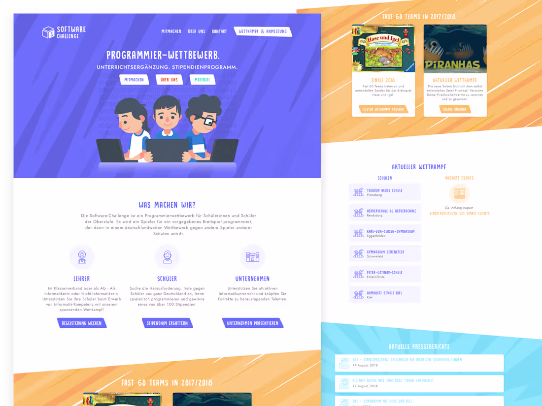 Cover image for Software Challenge Website for Kids
