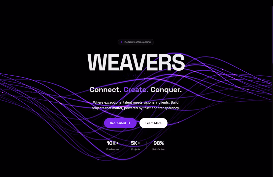 Cover image for Weavers — AI-Powered Freelancing Platform
Weavers