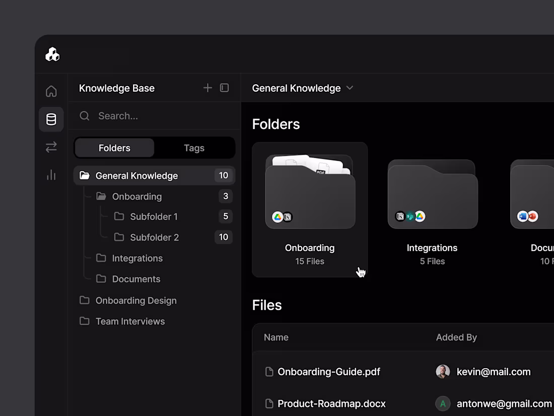 Cover image for AI Knowledge Base / Dark Mode