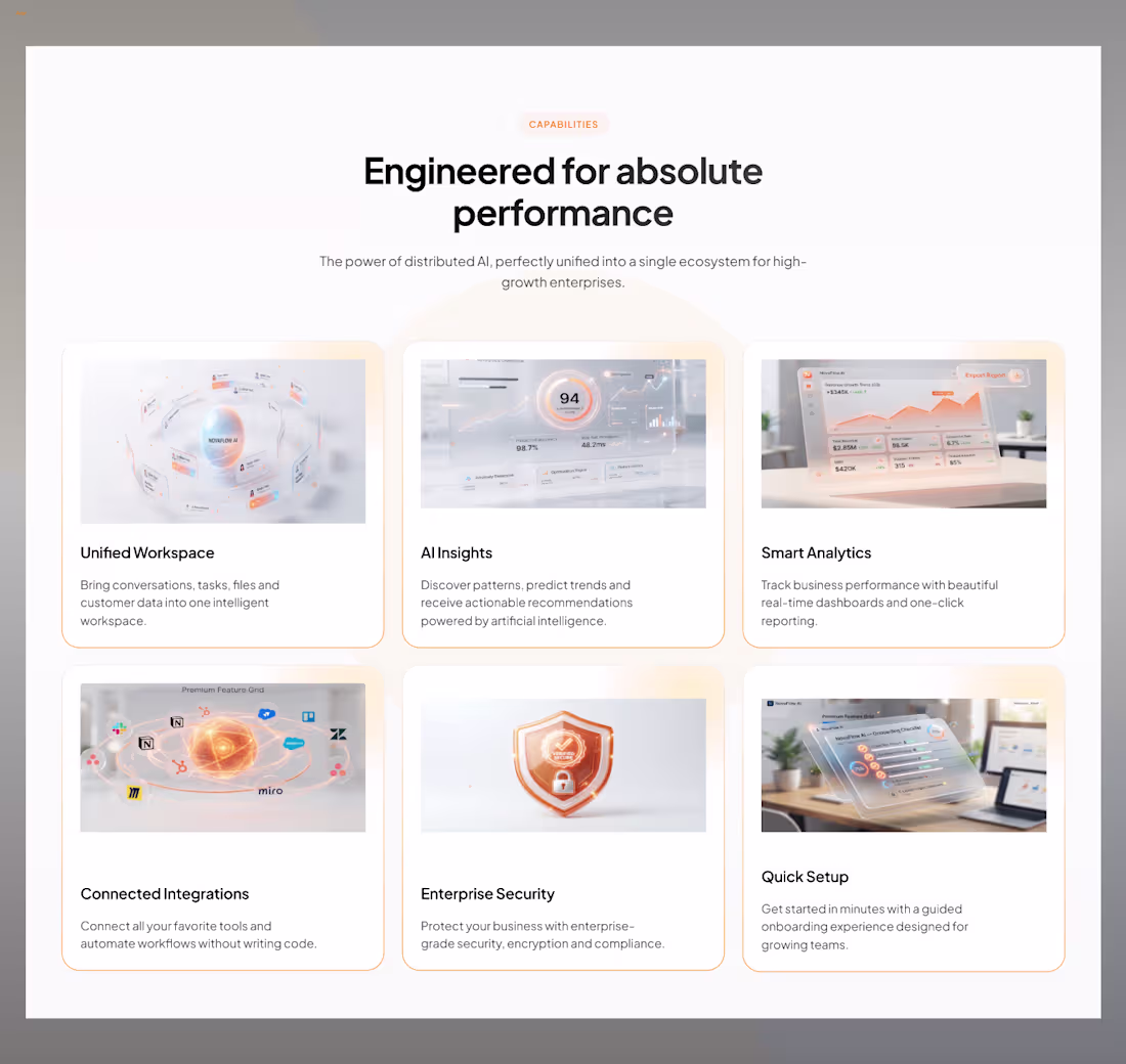 Cover image for Latest SaaS feature card designs.
Designed