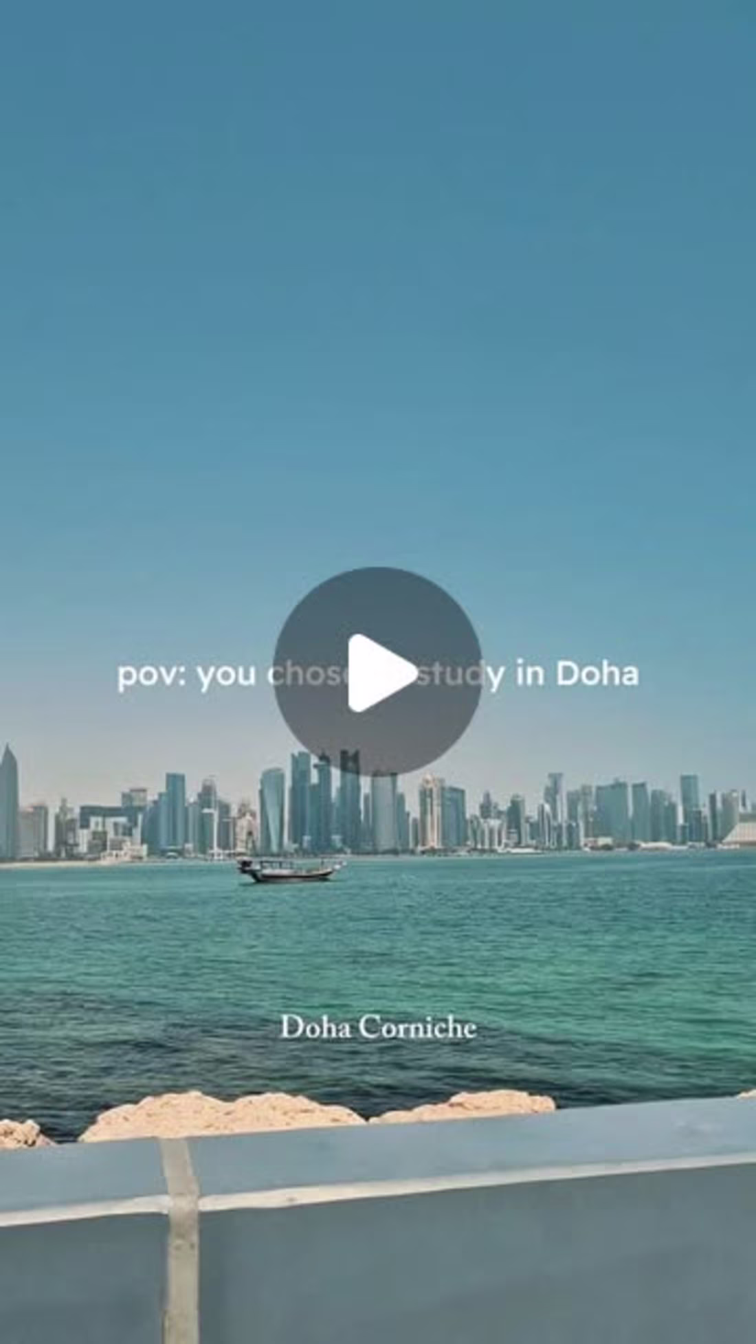 Cover image for POV: you chose to study in Doha