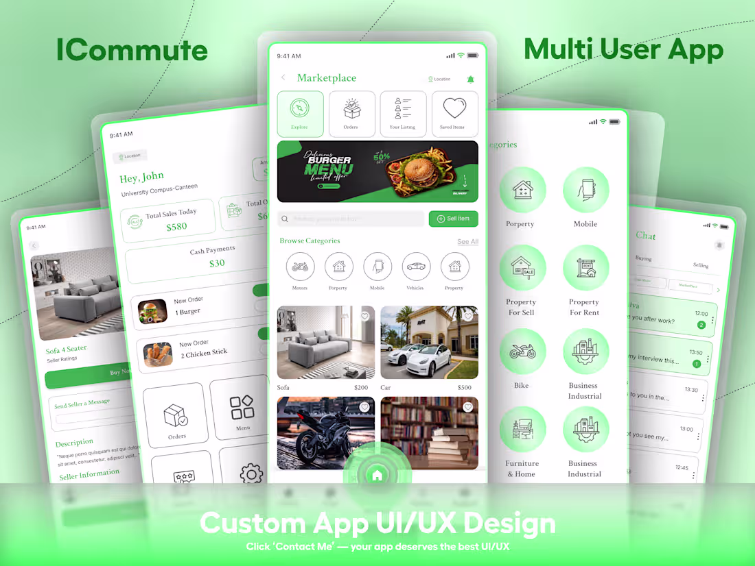 Cover image for iCommute App — Ride-Hailing & Commuter Platform Design