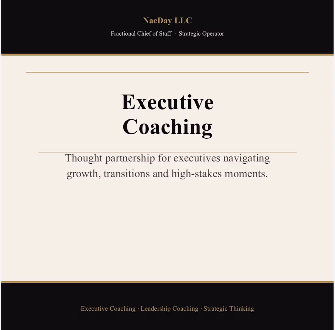 Cover image for Executive Coaching