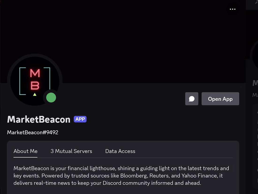 Cover image for MarketBeacon: AI-Powered Financial News & Analysis Discord Bot