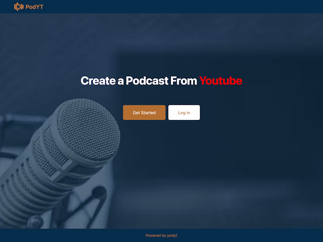 Cover image for PodYT - Your Podcast Feed From Youtube Videos
