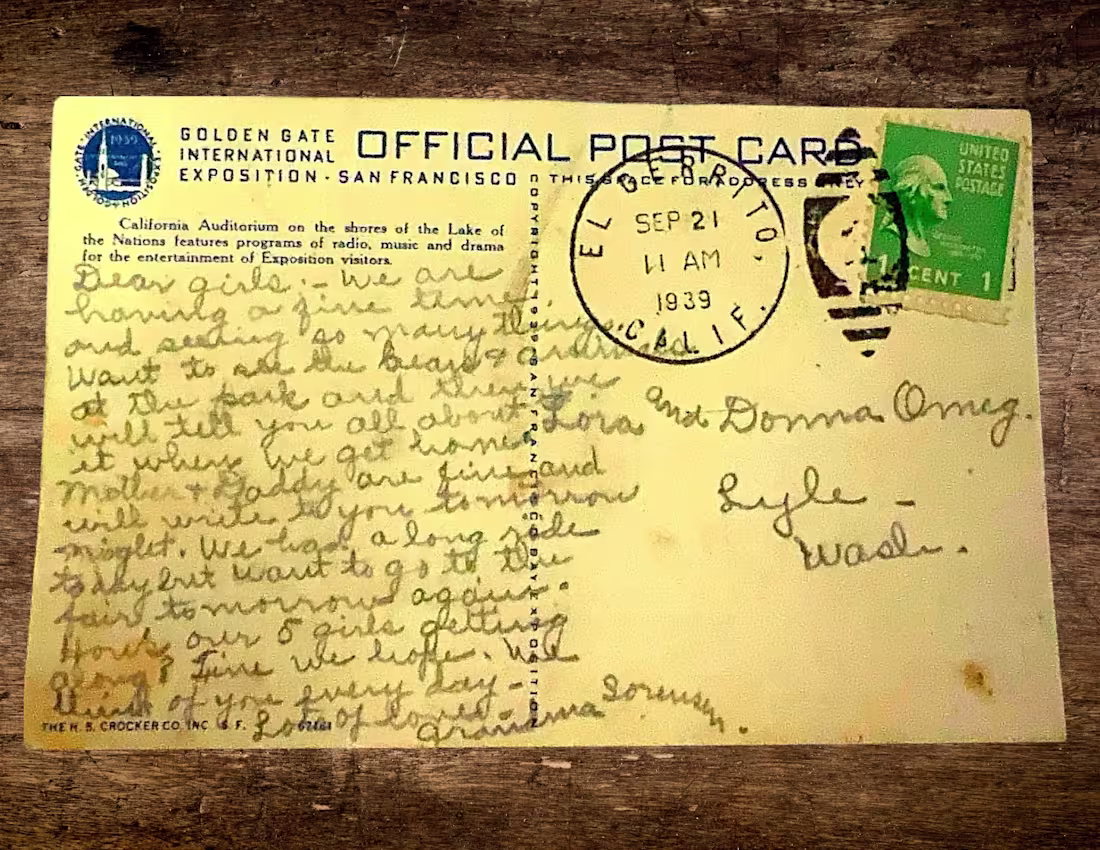 Cover image for 86 Years Later: Investigating a 1939 World's Fair Postcard