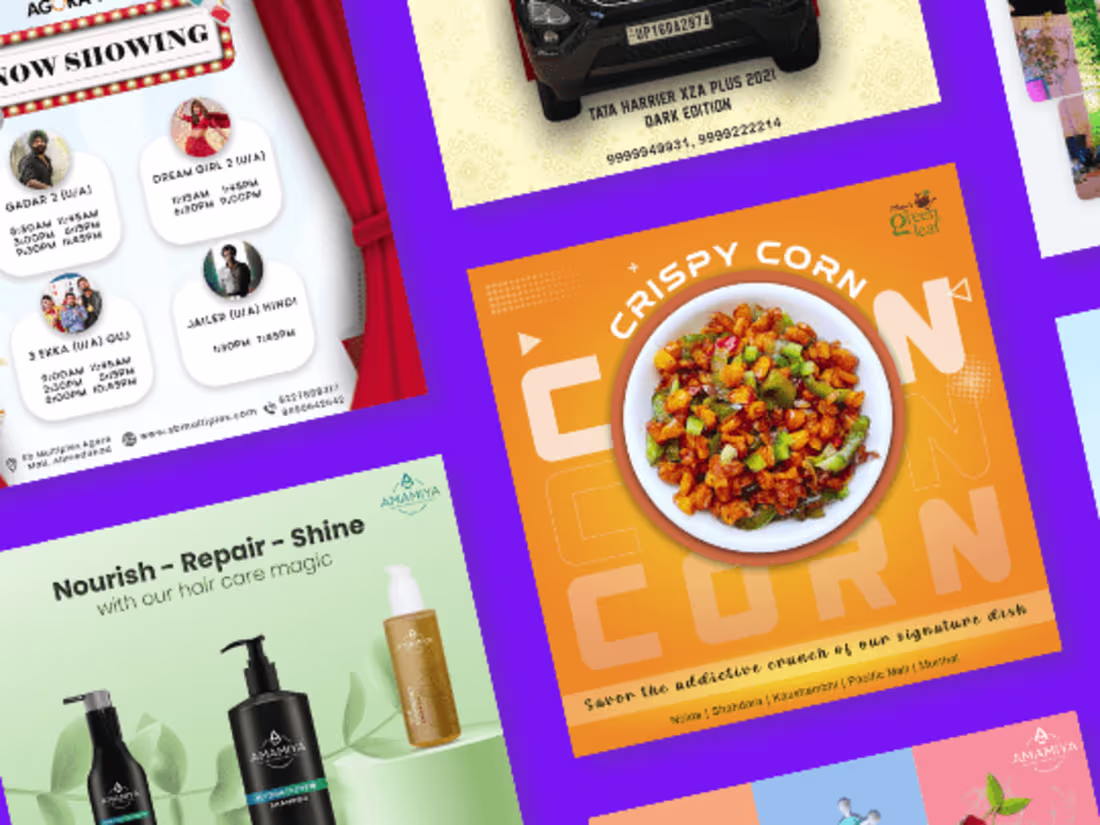 Cover image for Creative social media posts, posters, flyers & brochures